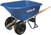 Jackson MP1010 Wheelbarrow, 10 cu-ft Volume, Poly, 2-Wheel, Pneumatic Wheel, 16 in Wheel